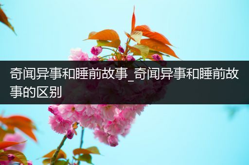 奇闻异事和睡前故事_奇闻异事和睡前故事的区别