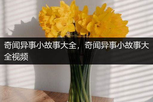 奇闻异事小故事大全，奇闻异事小故事大全视频