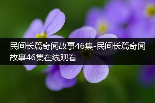 民间长篇奇闻故事46集-民间长篇奇闻故事46集在线观看