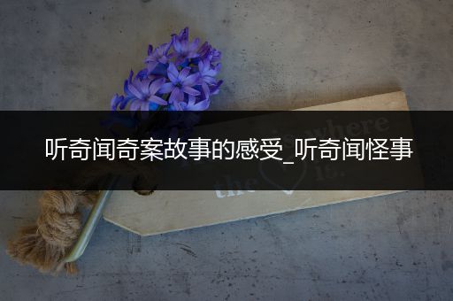 听奇闻奇案故事的感受_听奇闻怪事