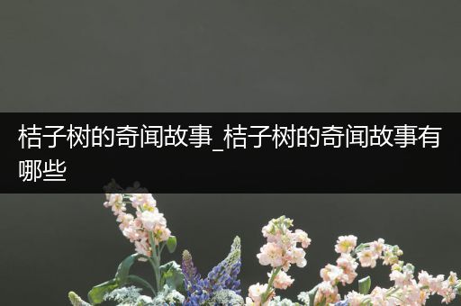 桔子树的奇闻故事_桔子树的奇闻故事有哪些