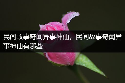 民间故事奇闻异事神仙，民间故事奇闻异事神仙有哪些