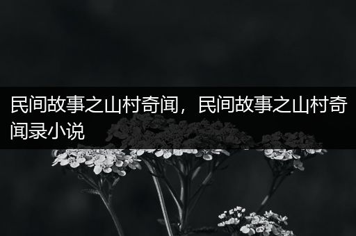 民间故事之山村奇闻，民间故事之山村奇闻录小说