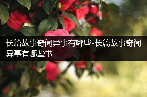 长篇故事奇闻异事有哪些-长篇故事奇闻异事有哪些书
