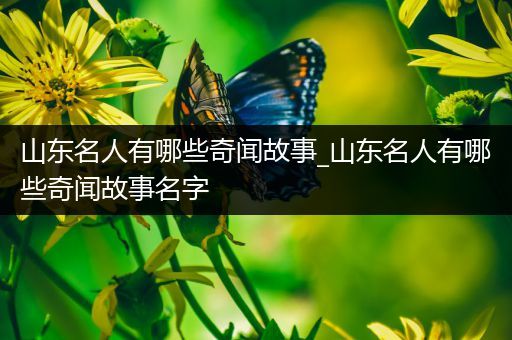 山东名人有哪些奇闻故事_山东名人有哪些奇闻故事名字