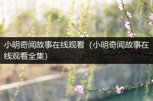 小明奇闻故事在线观看（小明奇闻故事在线观看全集）