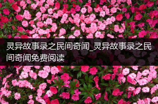 灵异故事录之民间奇闻_灵异故事录之民间奇闻免费阅读