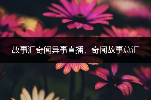故事汇奇闻异事直播，奇闻故事总汇