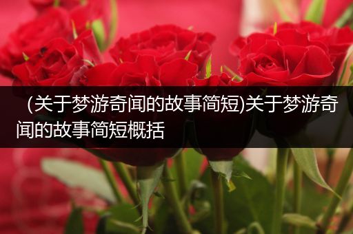 （关于梦游奇闻的故事简短)关于梦游奇闻的故事简短概括
