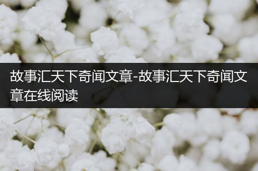 故事汇天下奇闻文章-故事汇天下奇闻文章在线阅读