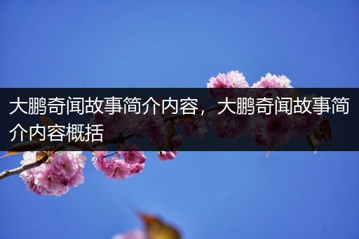 大鹏奇闻故事简介内容，大鹏奇闻故事简介内容概括