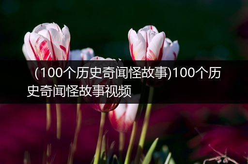 （100个历史奇闻怪故事)100个历史奇闻怪故事视频