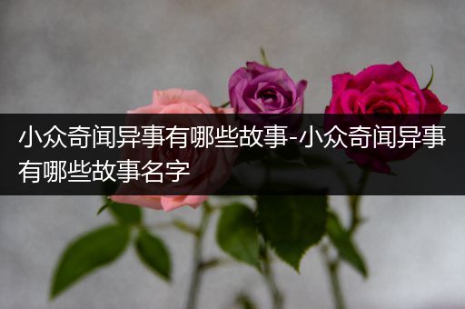 小众奇闻异事有哪些故事-小众奇闻异事有哪些故事名字