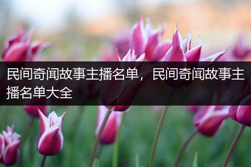 民间奇闻故事主播名单，民间奇闻故事主播名单大全