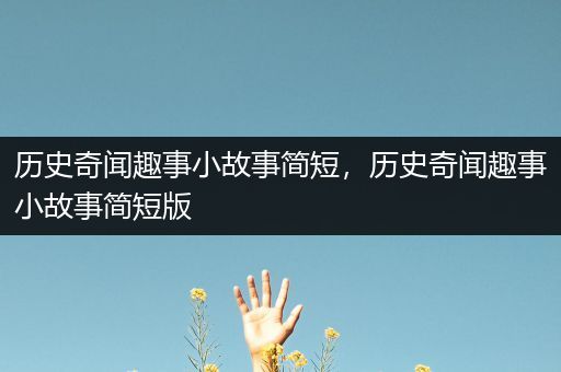 历史奇闻趣事小故事简短，历史奇闻趣事小故事简短版