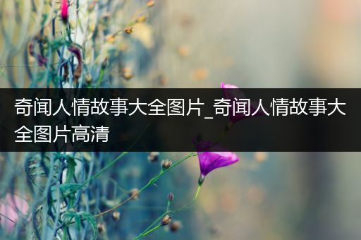 奇闻人情故事大全图片_奇闻人情故事大全图片高清