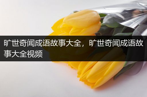 旷世奇闻成语故事大全，旷世奇闻成语故事大全视频