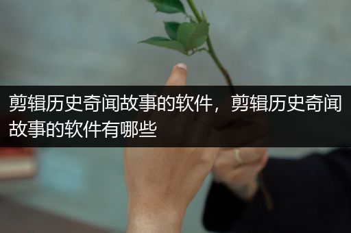 剪辑历史奇闻故事的软件，剪辑历史奇闻故事的软件有哪些