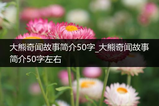 大熊奇闻故事简介50字_大熊奇闻故事简介50字左右