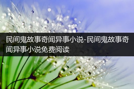 民间鬼故事奇闻异事小说-民间鬼故事奇闻异事小说免费阅读