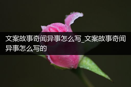 文案故事奇闻异事怎么写_文案故事奇闻异事怎么写的