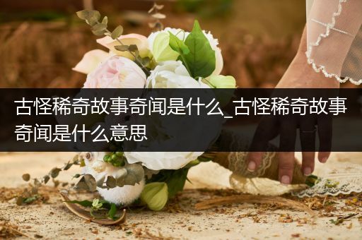 古怪稀奇故事奇闻是什么_古怪稀奇故事奇闻是什么意思