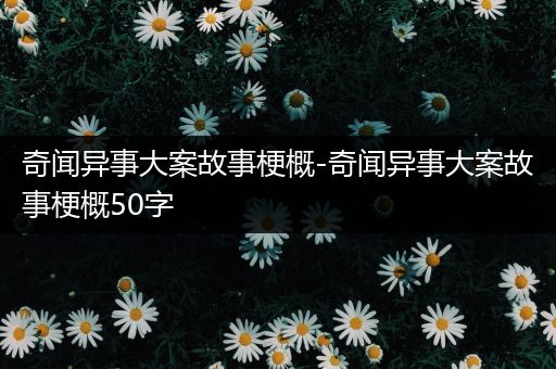 奇闻异事大案故事梗概-奇闻异事大案故事梗概50字