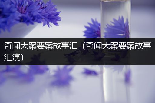 奇闻大案要案故事汇（奇闻大案要案故事汇演）