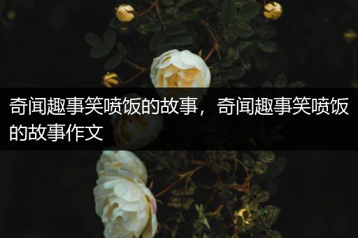 奇闻趣事笑喷饭的故事，奇闻趣事笑喷饭的故事作文