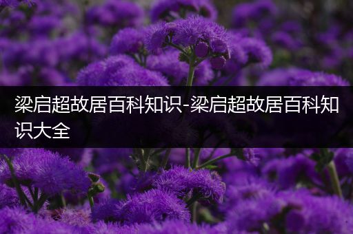 梁启超故居百科知识-梁启超故居百科知识大全