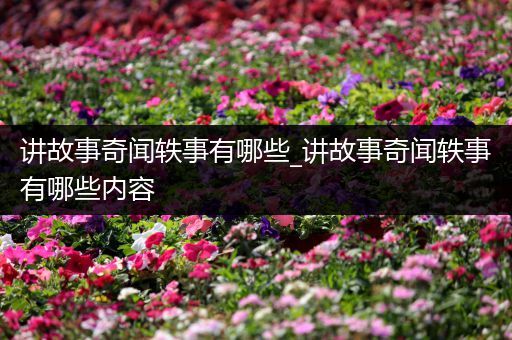 讲故事奇闻轶事有哪些_讲故事奇闻轶事有哪些内容