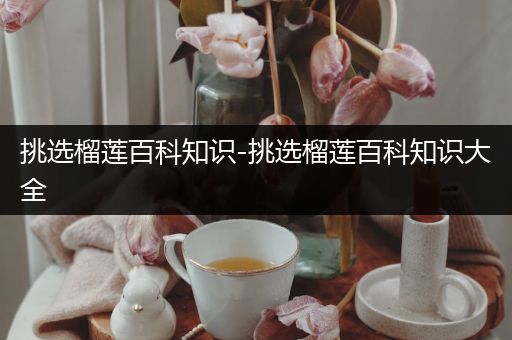 挑选榴莲百科知识-挑选榴莲百科知识大全