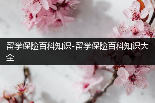 留学保险百科知识-留学保险百科知识大全