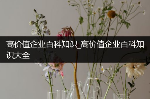 高价值企业百科知识_高价值企业百科知识大全