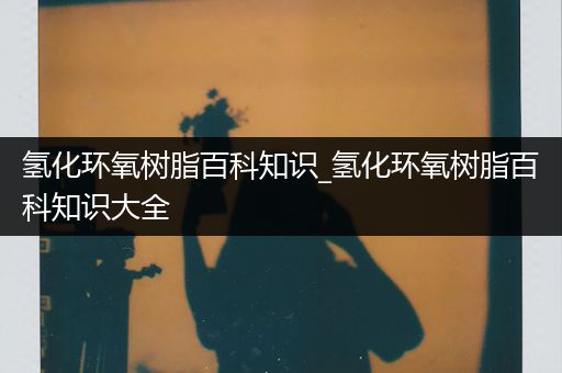 氢化环氧树脂百科知识_氢化环氧树脂百科知识大全