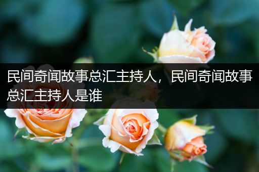 民间奇闻故事总汇主持人，民间奇闻故事总汇主持人是谁