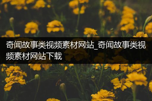奇闻故事类视频素材网站_奇闻故事类视频素材网站下载