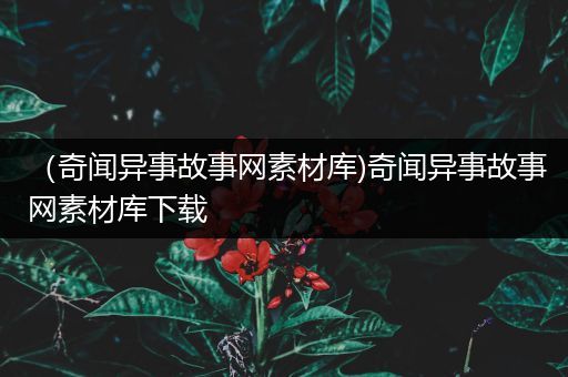 （奇闻异事故事网素材库)奇闻异事故事网素材库下载