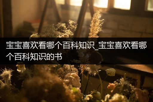 宝宝喜欢看哪个百科知识_宝宝喜欢看哪个百科知识的书
