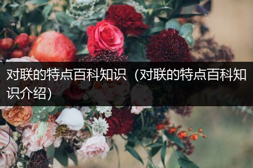 对联的特点百科知识（对联的特点百科知识介绍）