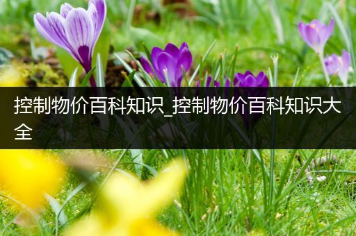 控制物价百科知识_控制物价百科知识大全