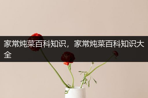 家常炖菜百科知识，家常炖菜百科知识大全