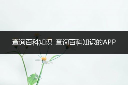 查询百科知识_查询百科知识的APP