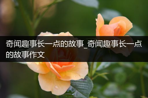 奇闻趣事长一点的故事_奇闻趣事长一点的故事作文