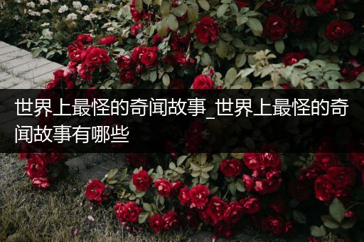 世界上最怪的奇闻故事_世界上最怪的奇闻故事有哪些