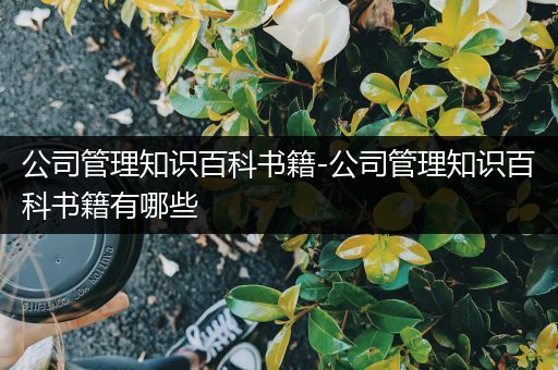 公司管理知识百科书籍-公司管理知识百科书籍有哪些