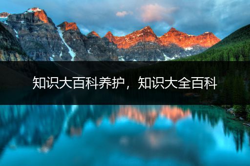 知识大百科养护，知识大全百科