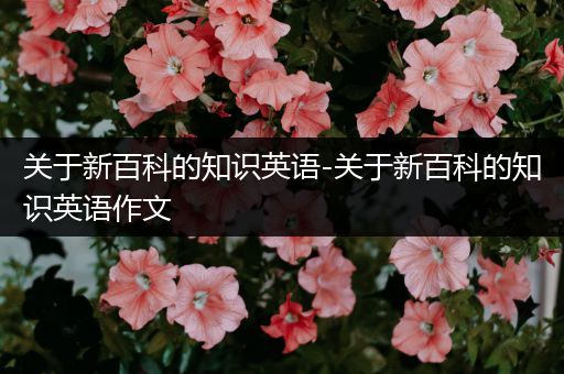关于新百科的知识英语-关于新百科的知识英语作文
