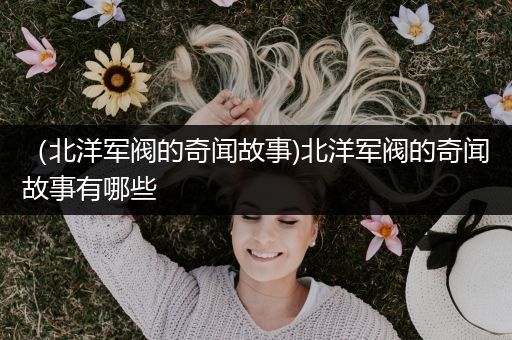 （北洋军阀的奇闻故事)北洋军阀的奇闻故事有哪些
