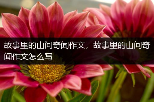 故事里的山间奇闻作文，故事里的山间奇闻作文怎么写